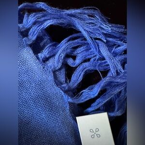 Caslon Dazzle Blue Tassel Scarf